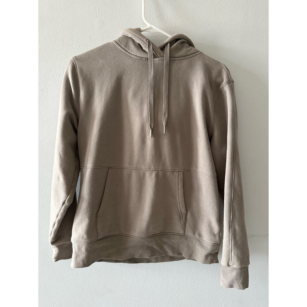 Athleta Sweatshirt Women's XS Taupe Hoodie Athleisure Neutral Activewear